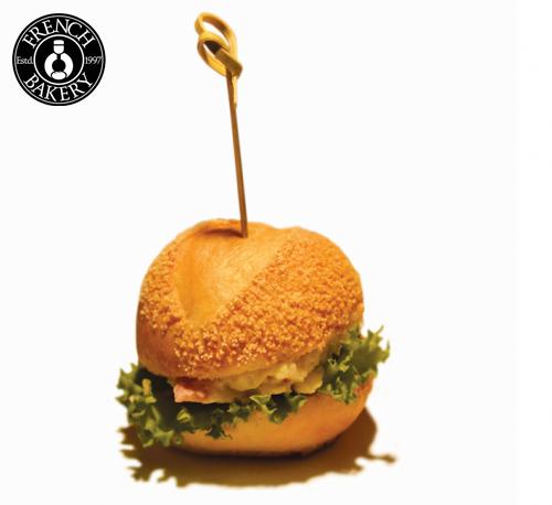 Turkey &amp; Cheese Mini Ball Bread Sandwich