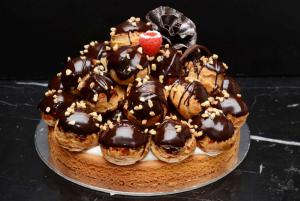 Chocolate Profiterole Cake